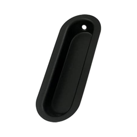 Patioplus 3.5 x 1.25 x 0.31 in. Oblong Flush Pull, Black - Solid PA696622